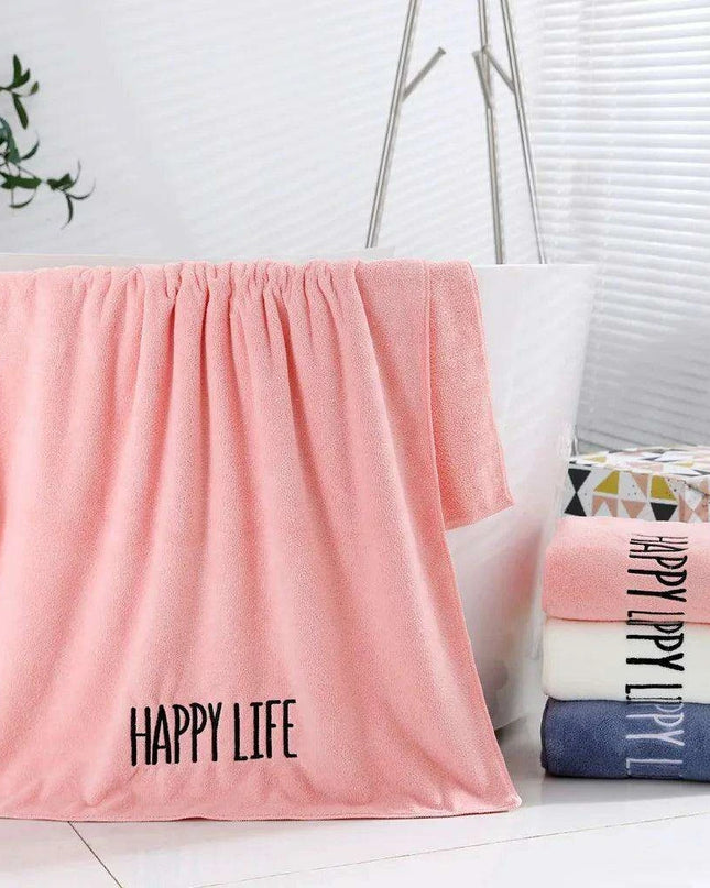 Extra-Large Coral Fleece Kids Bath Towel - Ultra-Soft Microfiber Comfort