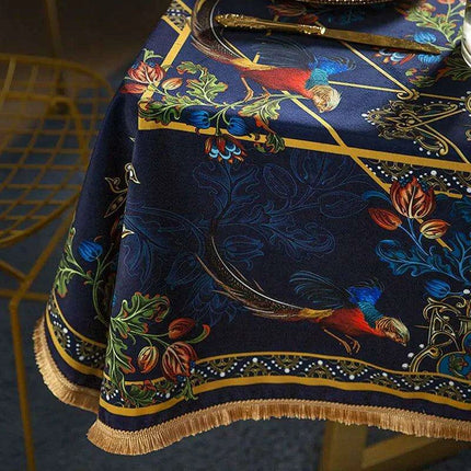 Luxurious Floral Velvet Tablecloth: Elevate Your Dining Experience