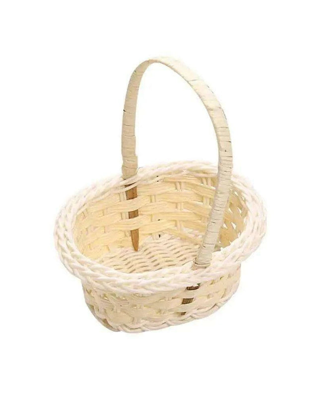 Chic Handwoven Wicker Flower Basket for Elegant Storage Solutions