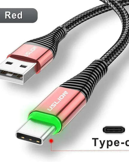 Lightning Speed 5A LED Micro USB Charging Cable - Stylish Data Sync with Illuminated Features