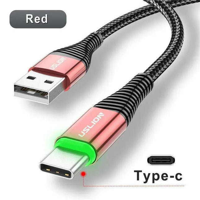 Lightning Speed 5A LED Micro USB Charging Cable - Stylish Data Sync with Illuminated Features