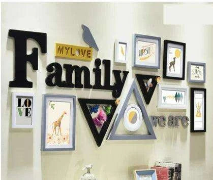 Rustic Charm 11-Piece Photo Frame Set for Cozy Home Decor