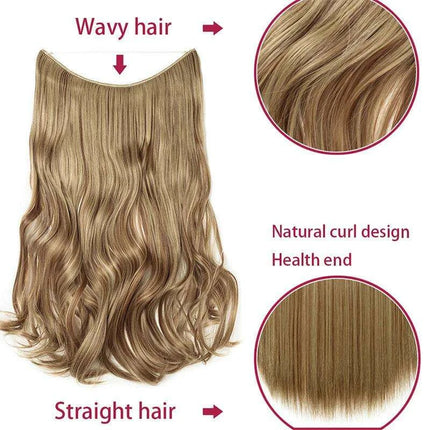 Glamorous Transformation: Discover the Magic of Invisible Wire Hair Extensions