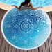 Bohemian Round Beach Towel with Tassel - Luxurious 150CM Microfiber Tapestry