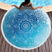 Bohemian Microfiber Beach Towel - 150CM Round Towel with Tassel