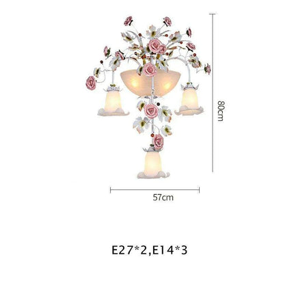 Artisan Floral Rose Sconce - A Handcrafted Masterpiece for Contemporary Spaces
