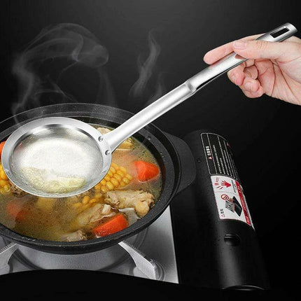 Effortless Cooking with Ergonomic Stainless Steel Skimmer Ladle