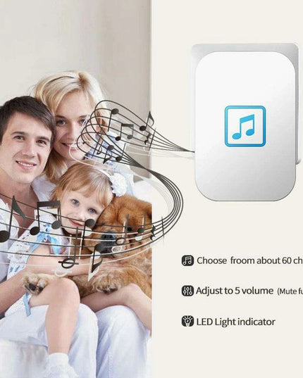 Advanced Wireless Doorbell System with Emergency Alert and Universal Plug Compatibility