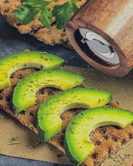 Elegant Acacia Wood Spice Grinder Duo - Premium Culinary Seasoning Mill