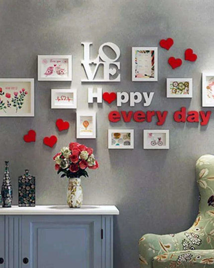 Charming Wedding Memory DIY Photo Frame Collection – Set of 12