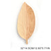 Walnut Rubber Wood Leaf-Shaped Trays - Elegant Kitchen and Dining Essentials