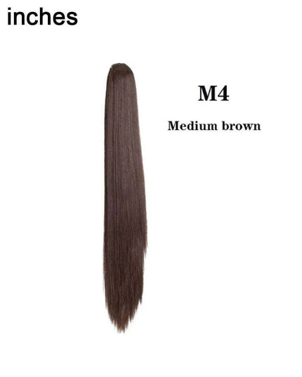 Effortless Glamour Long Wavy Clip-In Ponytail Extension for Instant Transformation