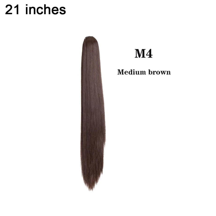 Effortless Glamour Long Wavy Clip-In Ponytail Extension for Instant Transformation