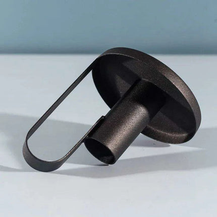 Chic Black Wrought Iron Candle Holder for Modern Home Elegance