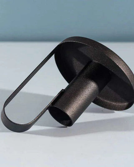 Chic Black Wrought Iron Candle Holder for Modern Home Elegance
