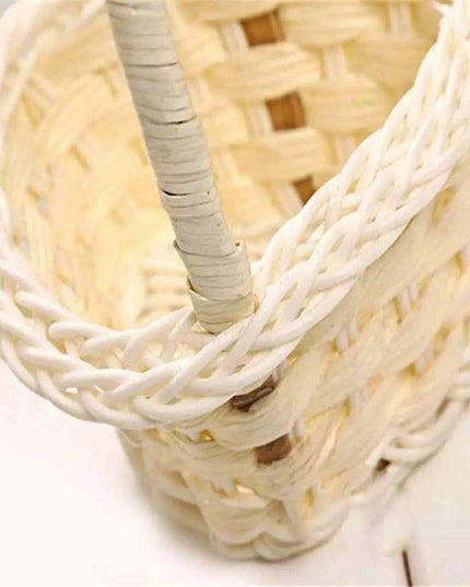 Chic Handwoven Wicker Flower Basket for Elegant Storage Solutions