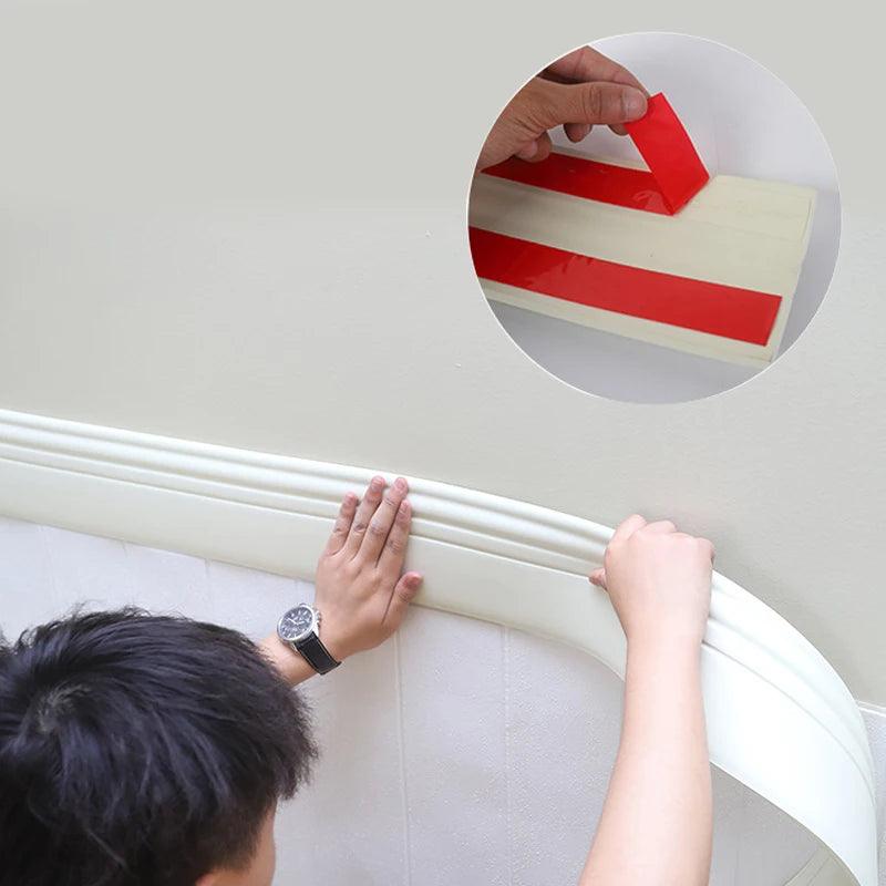 NBR Foam Self-Adhesive Wall Edging for Stylish Protection and Aesthetic Upgrade