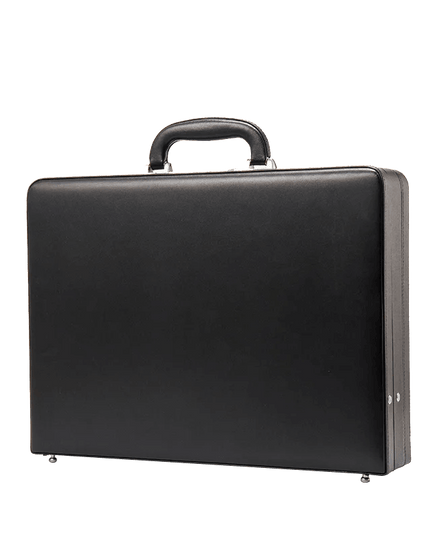 Luxury Leather Laptop Briefcase with Enhanced Security Features and Timeless Elegance