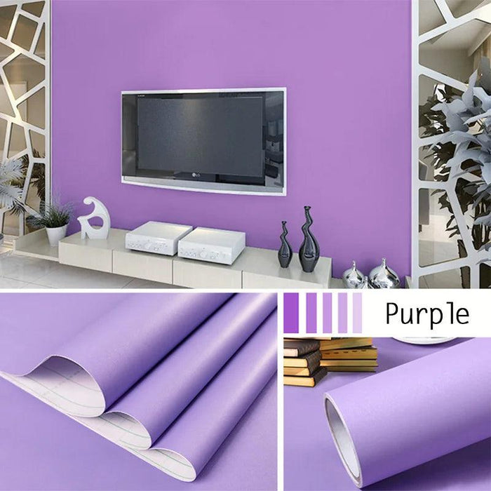 Waterproof Vinyl Self-Adhesive Wallpaper Roll - Customizable Peel and Stick Contact Paper