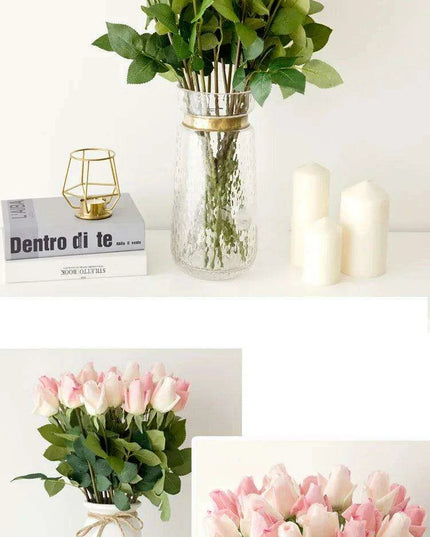 Lifelike Artificial Rose Stem Collection for Elegant Home and Wedding Decor