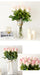 7-Piece Realistic Touch Faux Rose Stem Set | Elegant Home and Wedding Decoration