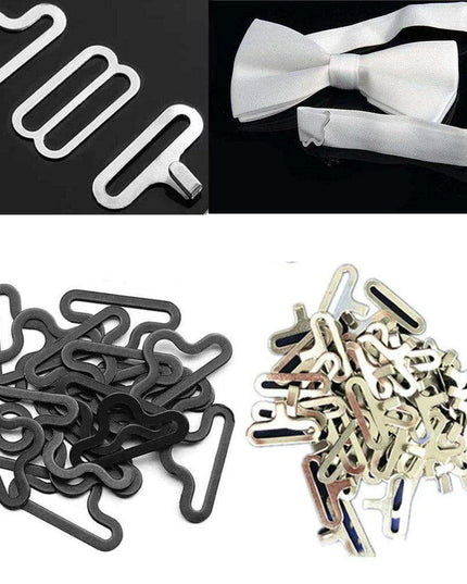 Creative Copper Bow Tie Clip Craft Set - 50 Piece DIY Kit for Unique Accessories