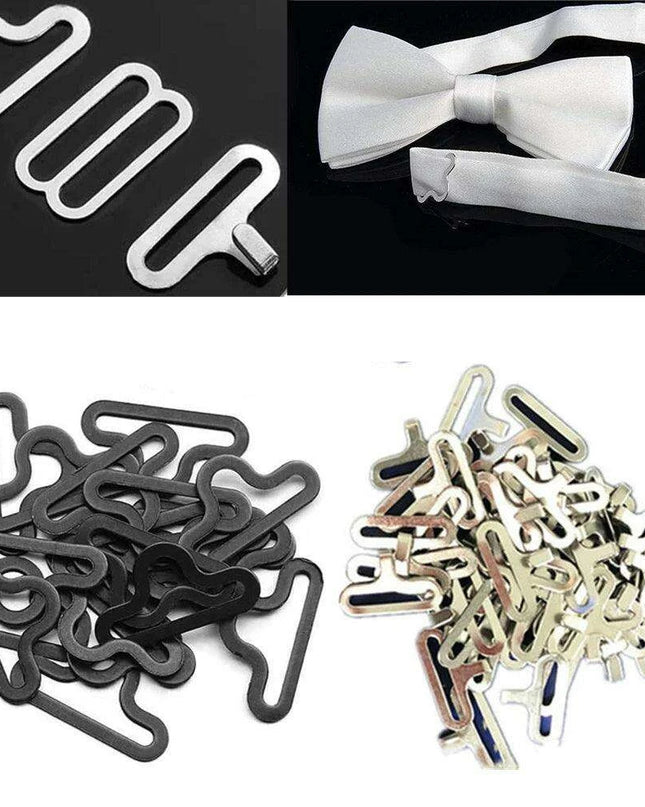 Creative Copper Bow Tie Clip Craft Set - 50 Piece DIY Kit for Unique Accessories