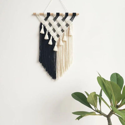 Boho Vibes Fringed Macrame Wall Art for Chic Home Decor