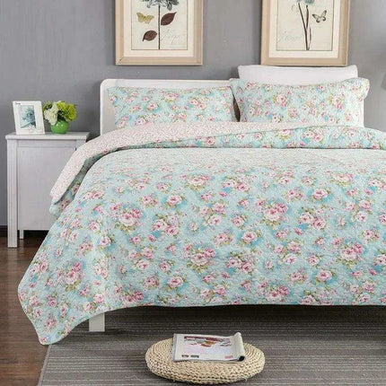 Elegant Floral Cotton Quilt Collection