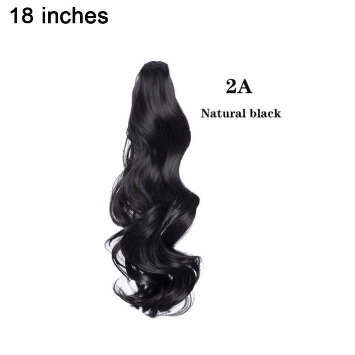 Effortless Glamour Long Wavy Clip-In Ponytail Extension for Instant Transformation