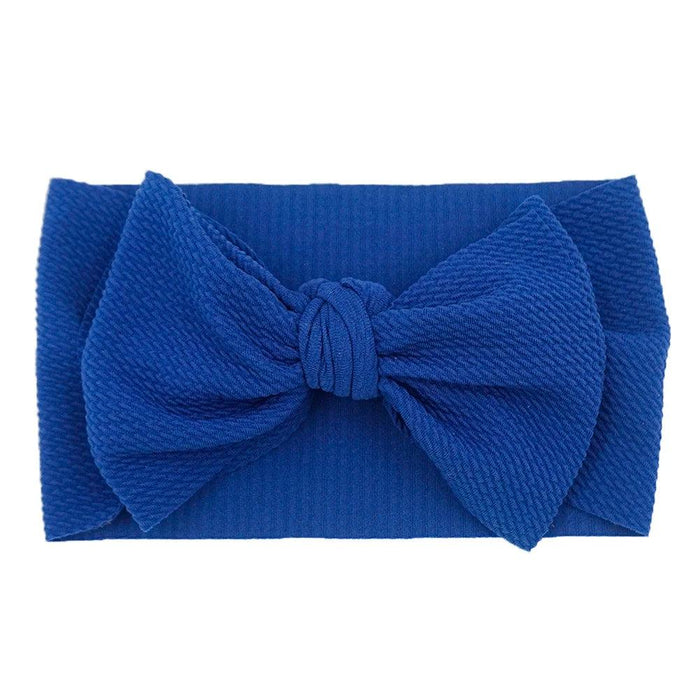 Chic Oversized Bow Turban Headband for Fashion-Forward Baby Girls