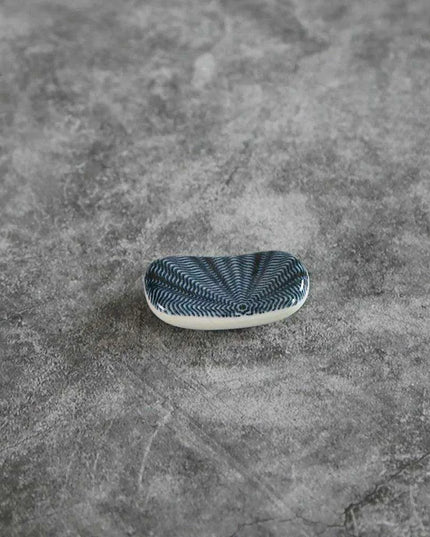 Elegant Square Ceramic Chopstick Holder - 1pc for Stylish Dining Experience