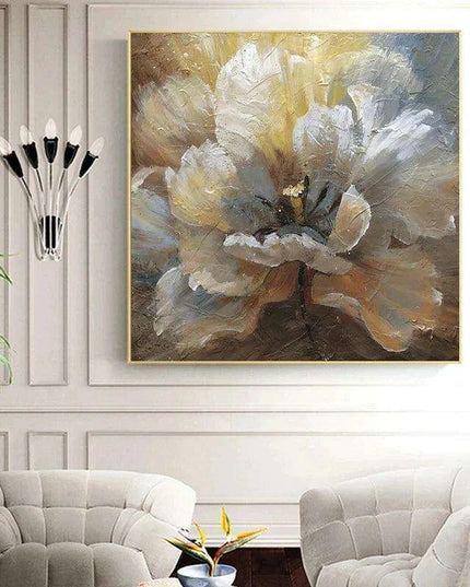 Colorful Floral Abstract Canvas Print: Enhance Your Space with Artistic Flair