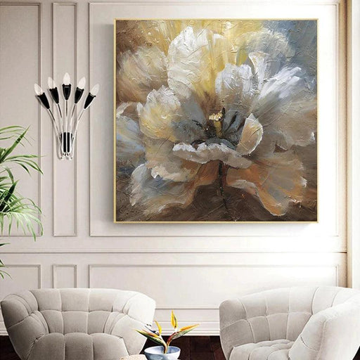 Colorful Floral Abstract Canvas Print: Enhance Your Space with Artistic Flair