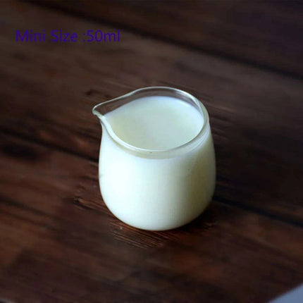 Elegant Japanese-Inspired Borosilicate Glass Serving Pan with Comfortable Handle - Stylish Mini Server for Milk and Sauces