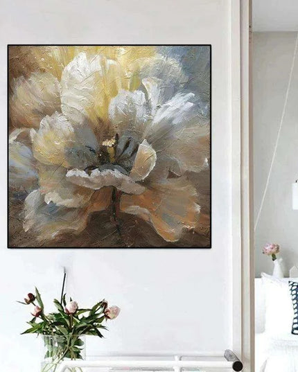 Colorful Floral Abstract Canvas Print: Enhance Your Space with Artistic Flair