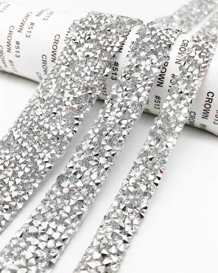 Sparkling Rhinestone Trim Kit for Creative Crafting - 1 Yard of Glamorous Elegance