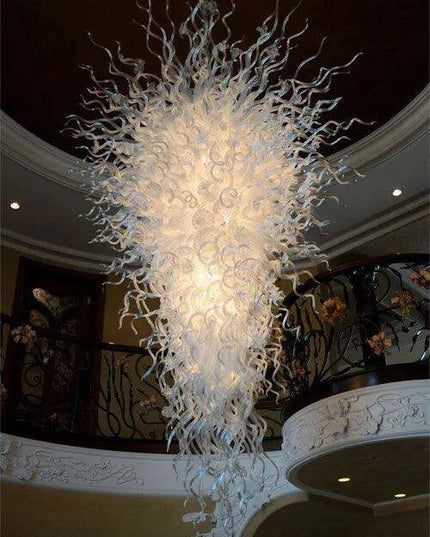 Luxurious Customizable LED Glass Chandelier for Sophisticated Interiors