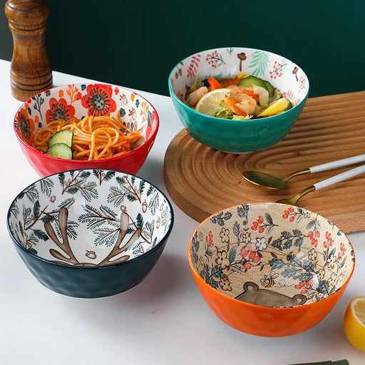 Whimsical Woodland Creatures Ceramic Dining Set for Enchanting Meals