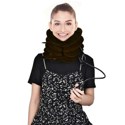 Neck Pain Relief Traction System with Four-Layer Posture Support