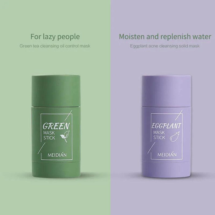 Glow-Enhancing Eggplant & Green Tea Face Mask Stick