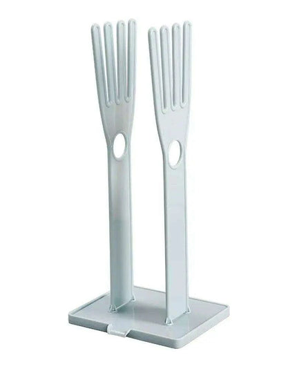 Kitchen Sink Glove Storage System with Detachable Draining Rack for a Neat Kitchen