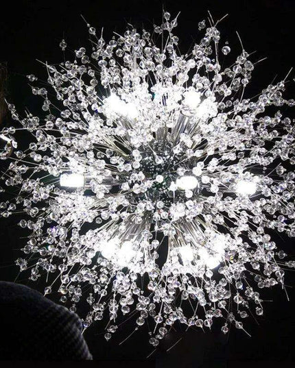 Elegant Modern LED Crystal Dandelion Chandelier - Stylish Lighting Solution for Home