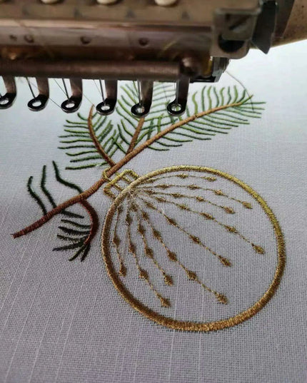 Christmas Elegance Cotton-Linen Dining Ensemble