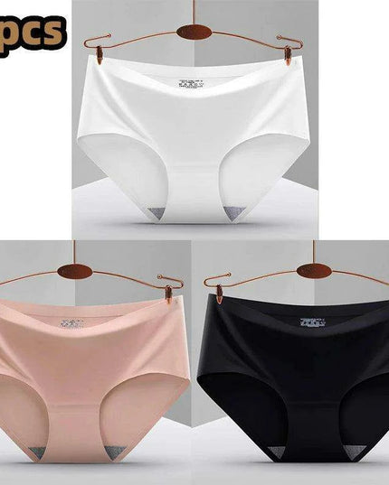 Ultimate Comfort 3-Pack Women's Seamless Hipster Briefs - Invisible Raw-Cut Underwear