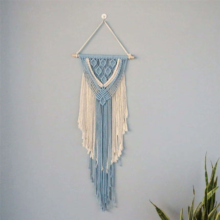 Vibrant Bohemian Dreamcatcher Wall Art with Intricate Macrame Detailing