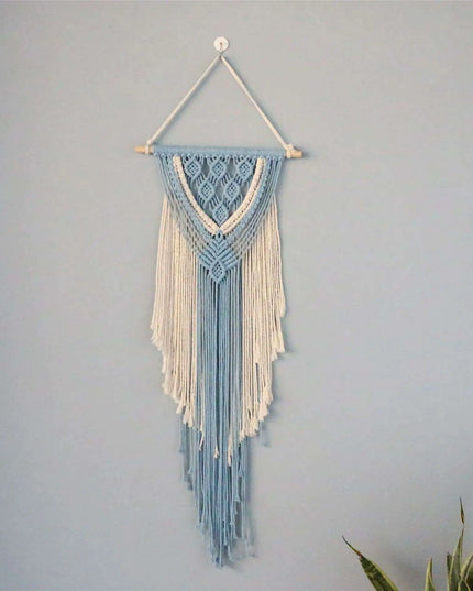 Vibrant Bohemian Dreamcatcher Wall Art with Intricate Macrame Detailing