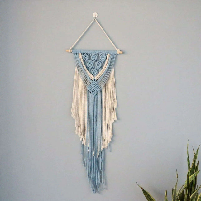 Vibrant Bohemian Dreamcatcher Wall Art with Intricate Macrame Detailing