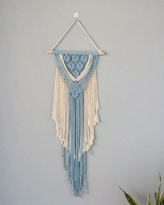 Vibrant Bohemian Dreamcatcher Wall Art with Intricate Macrame Detailing