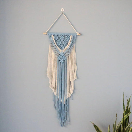Vibrant Bohemian Dreamcatcher Wall Art with Intricate Macrame Detailing